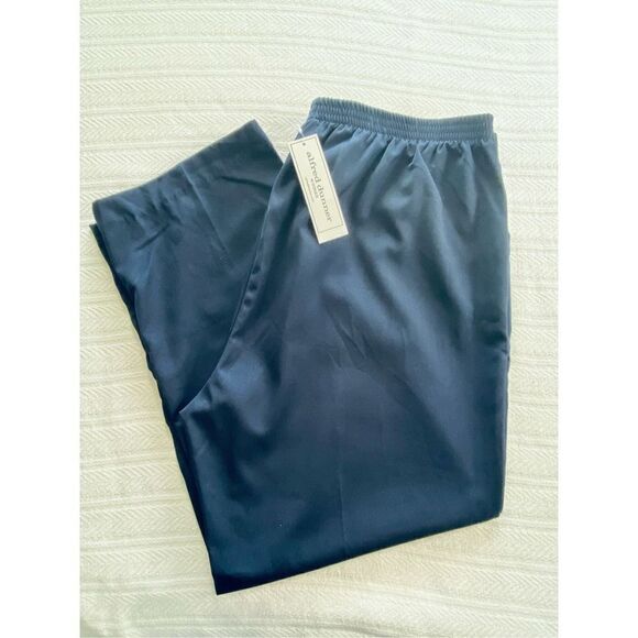 ALFRED DUNNER Women’s 20W Classic Fit Pants - Navy - Picture 8 of 8